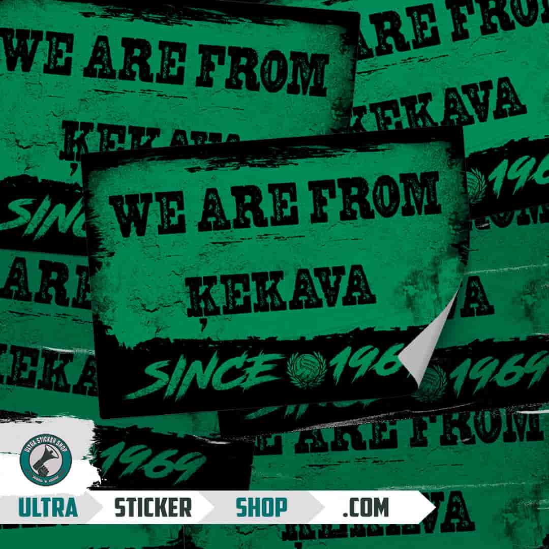 We are from Ķekava since 1969 Aufkleber