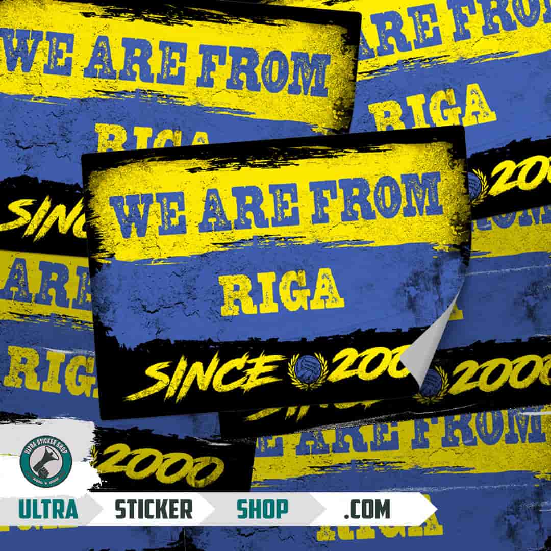 We are from Riga since 2000 Nalepnice