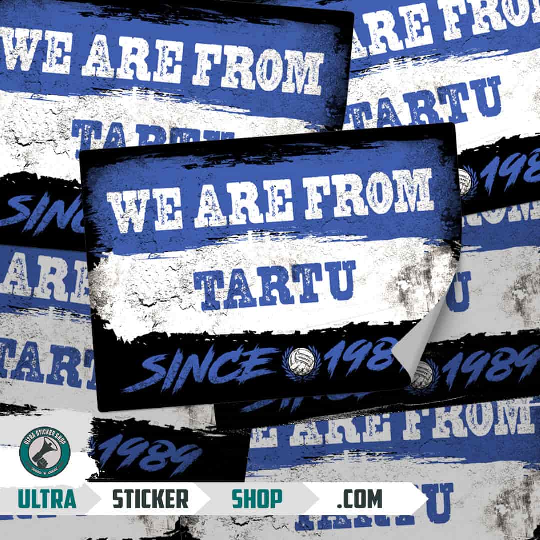 We are from Tartu since 1989 Adesivi