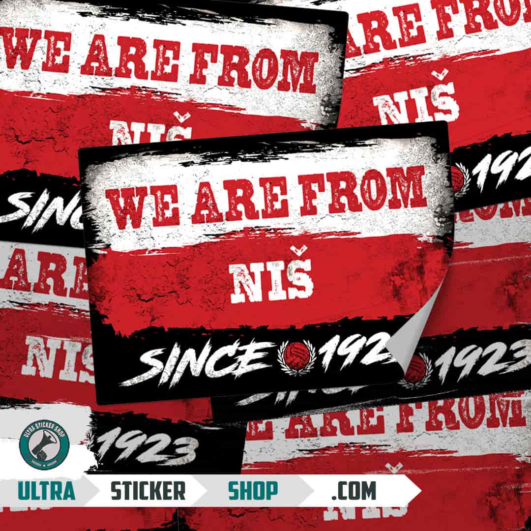 We are from Niš since 1923 Aufkleber