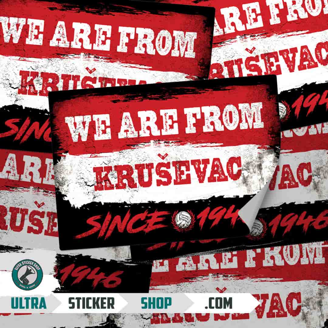 We are from Kruševac since 1946 Autocolante