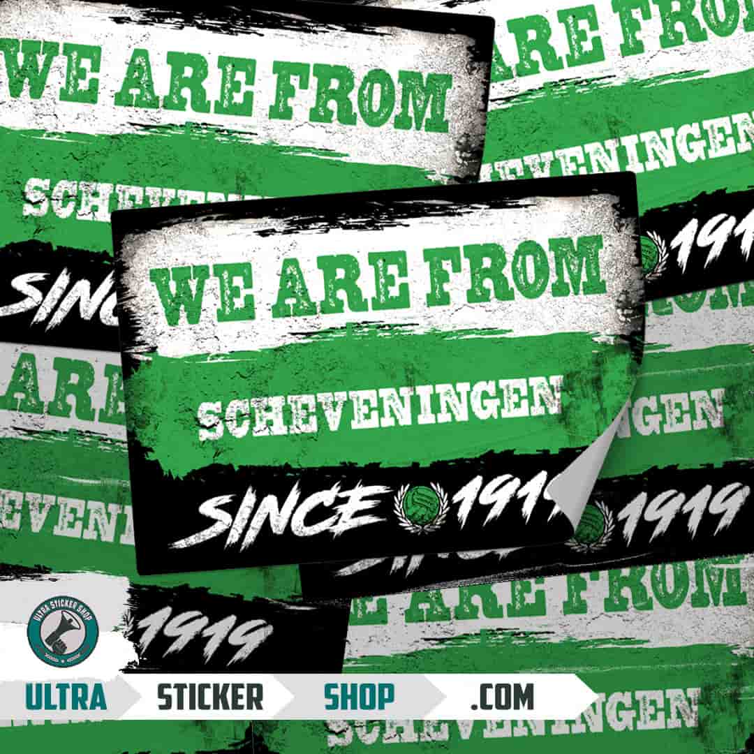 We are from Scheveningen since 1919 Nalepke