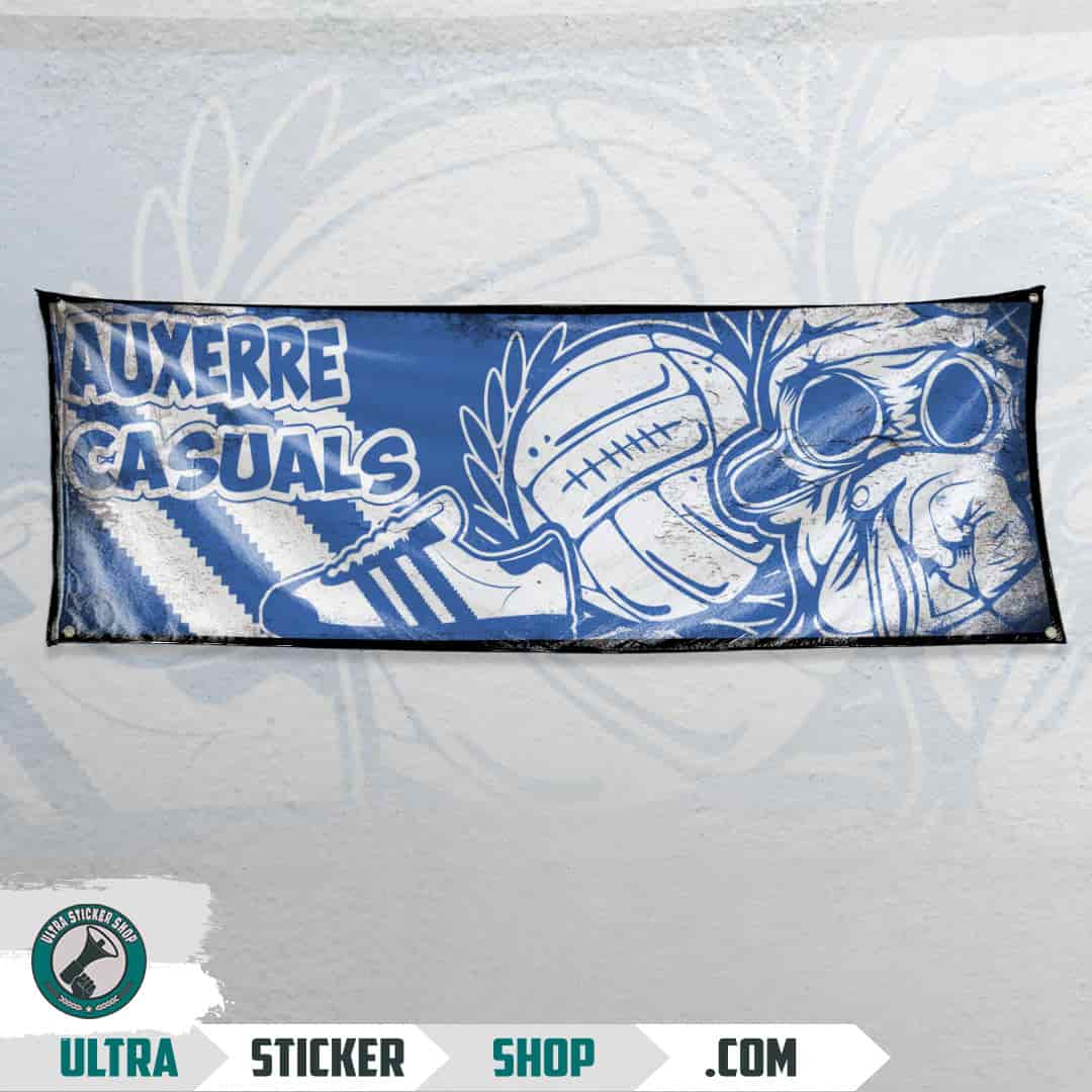 Auxerre casuals Flagge