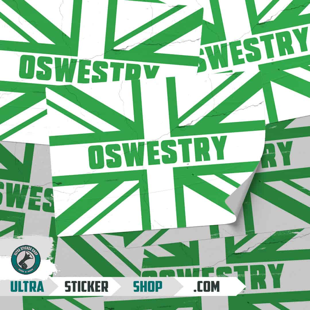 Oswestry Union Jack Αυτοκόλλητα