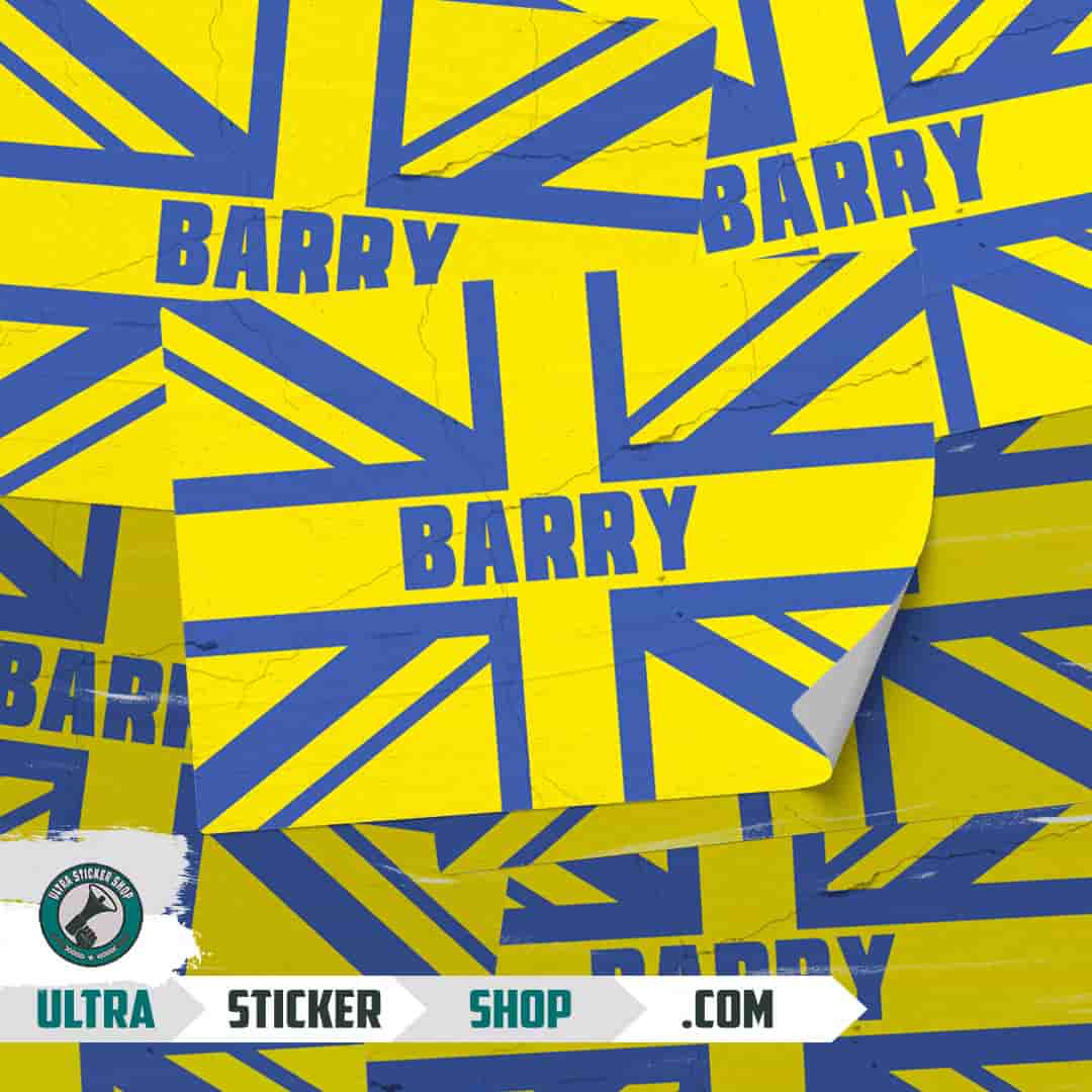 Barry Union Jack Stickers