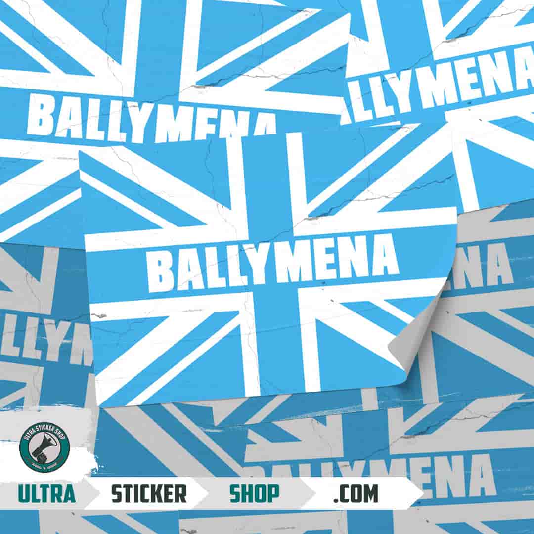 Ballymena Union Jack Nalepnice