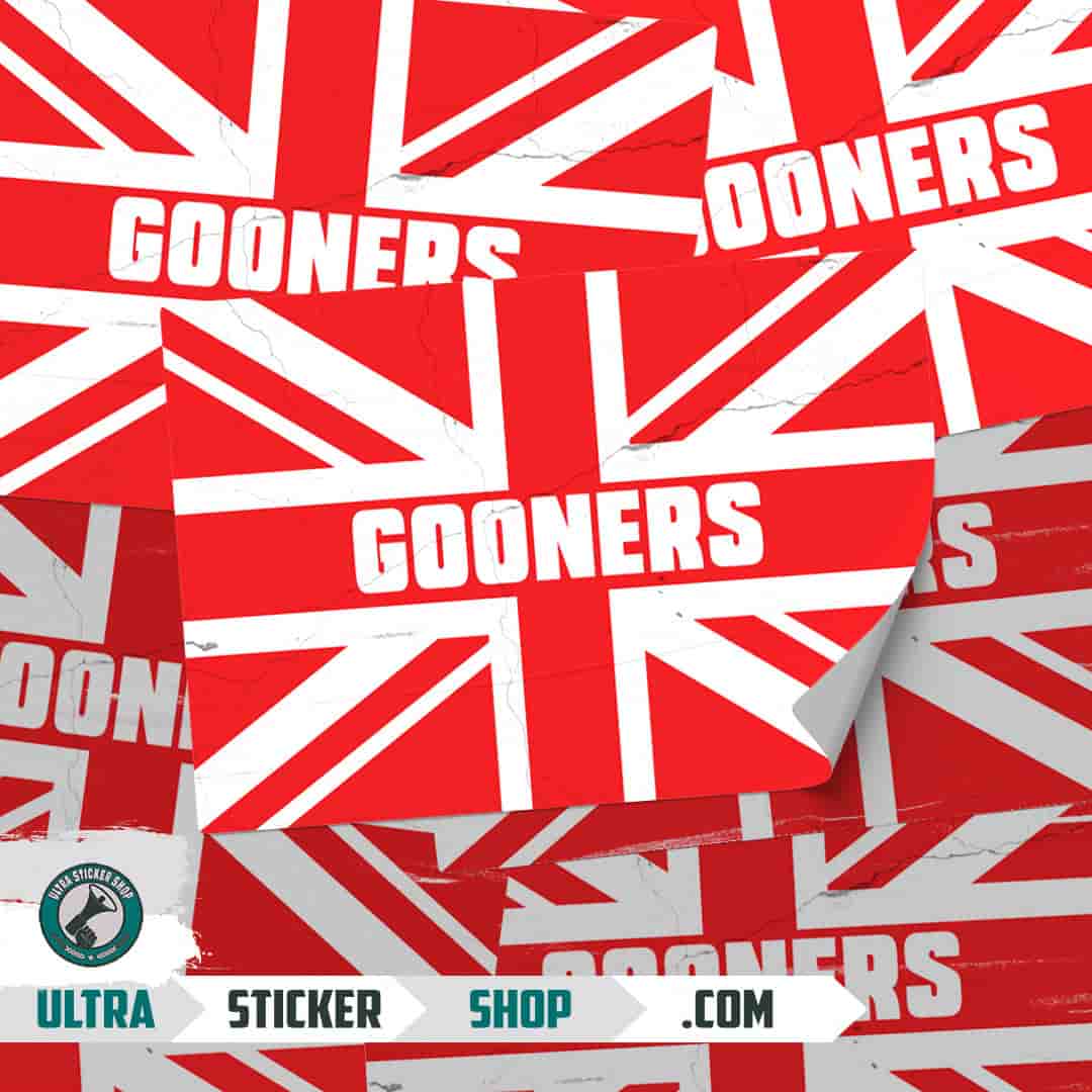 Gooners Union Jack Naljepnice