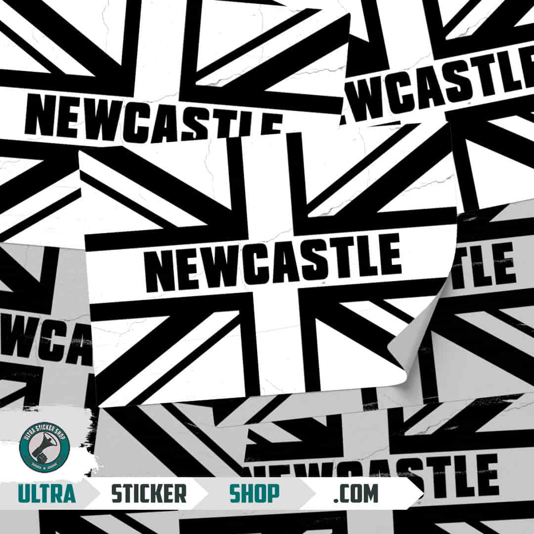 Newcastle Union Jack Pegatinas