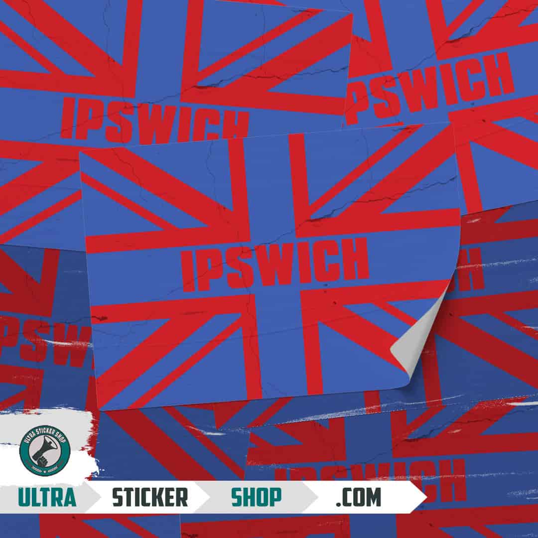 Ipswich Union Jack Nálepky