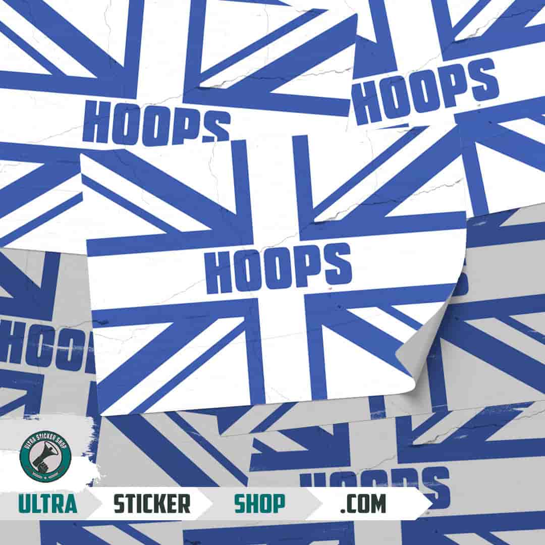 Hoops Union Jack Aufkleber