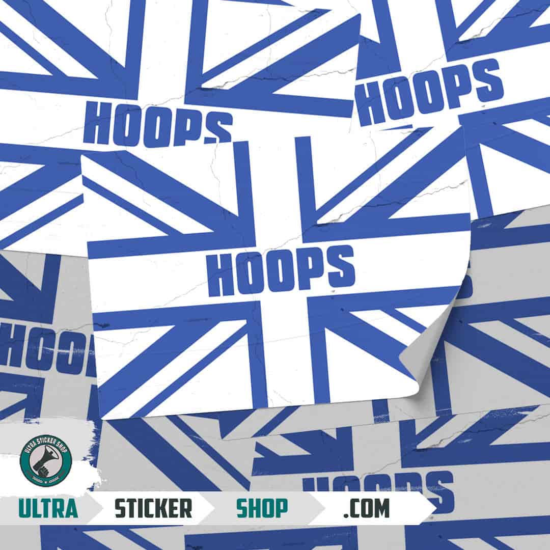 Hoops Union Jack Aufkleber