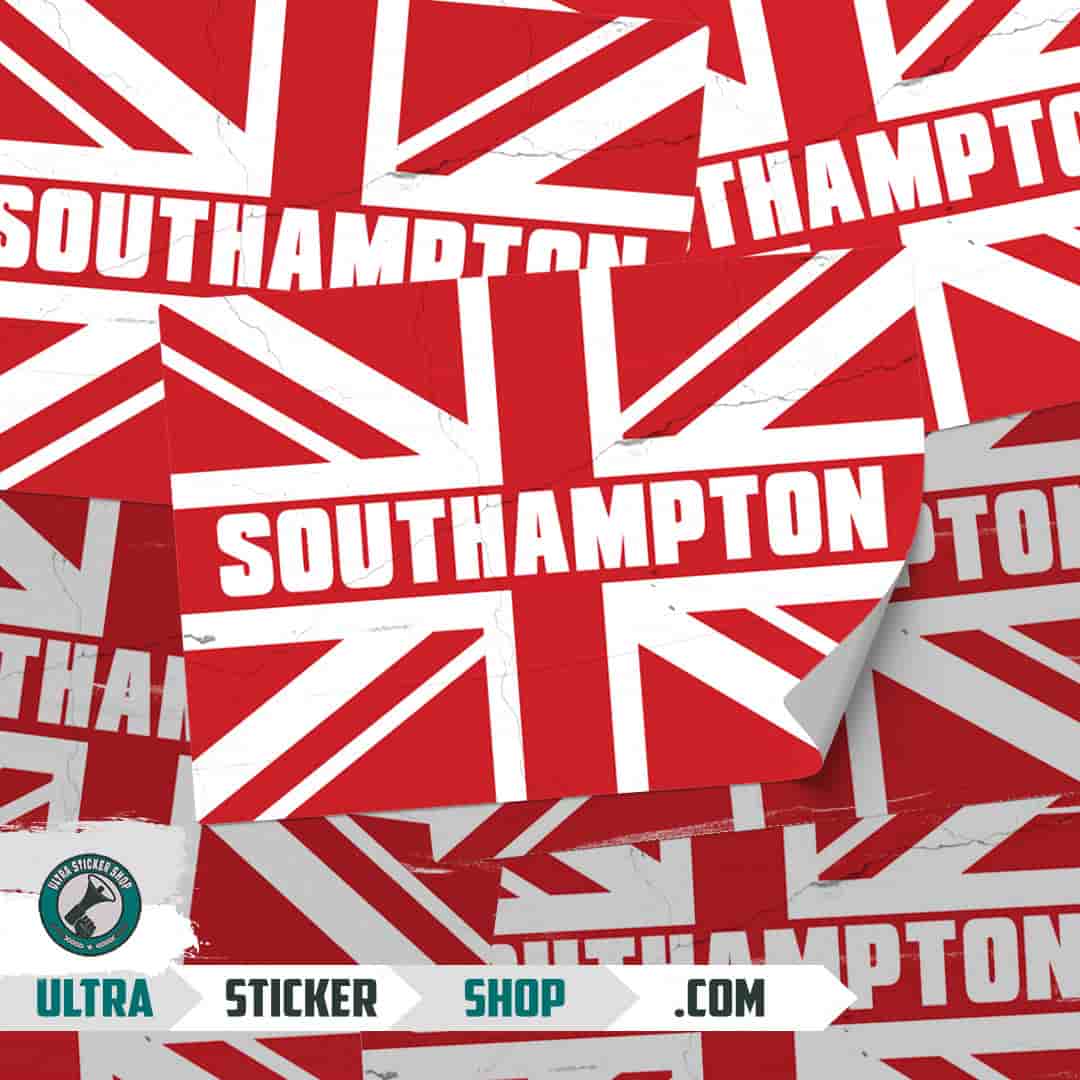 Southampton Union Jack Aufkleber