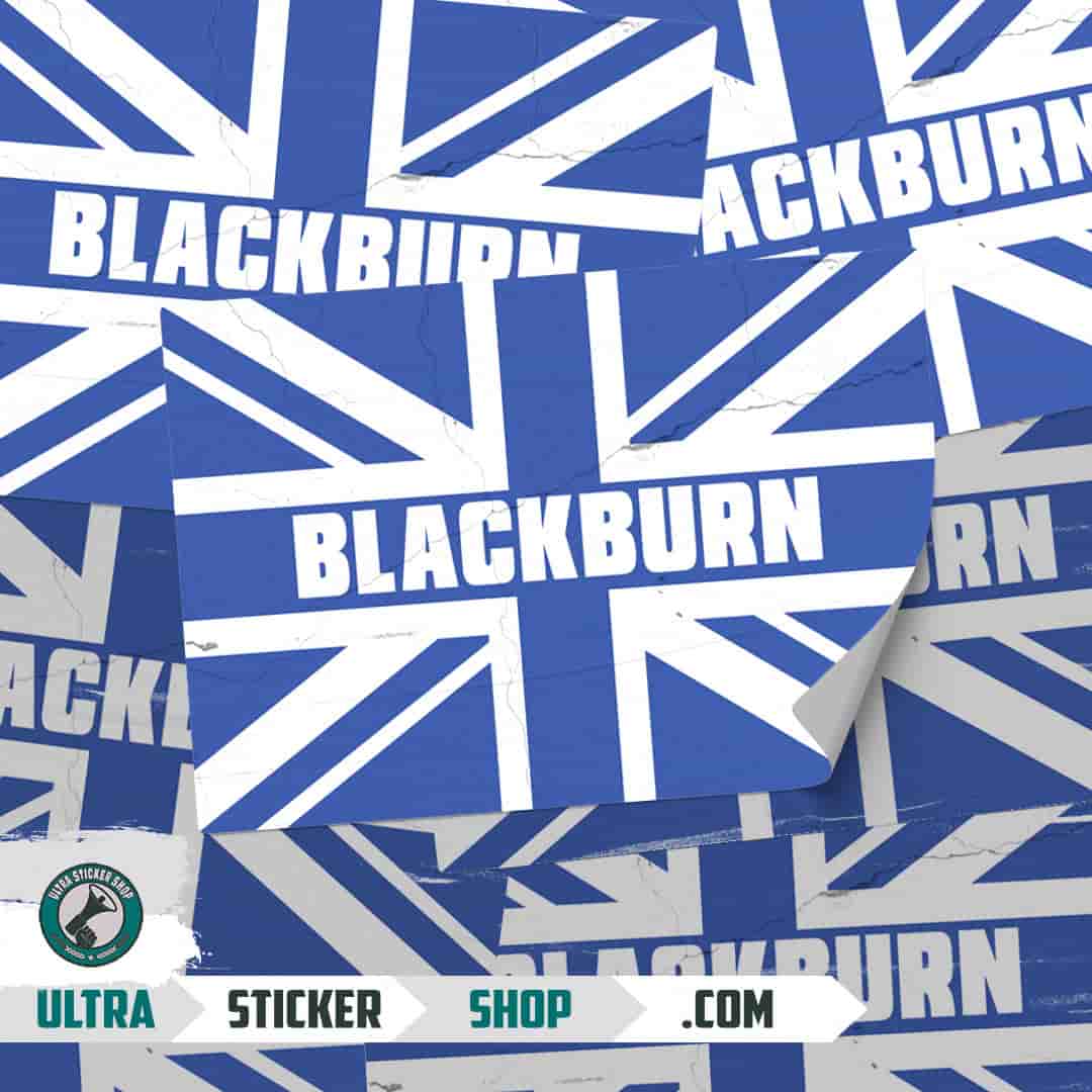 Blackburn Union Jack Autocolante