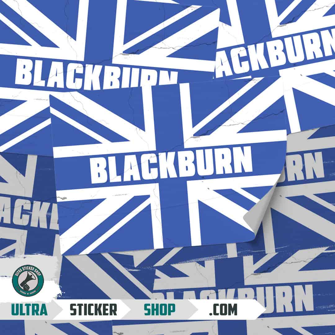 Blackburn Union Jack Autocolante