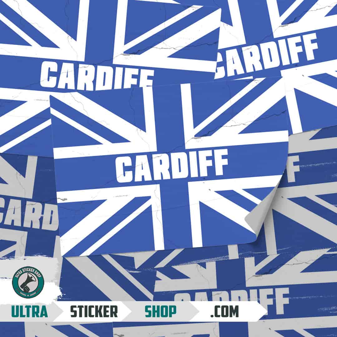 Cardiff Union Jack Klistermærker