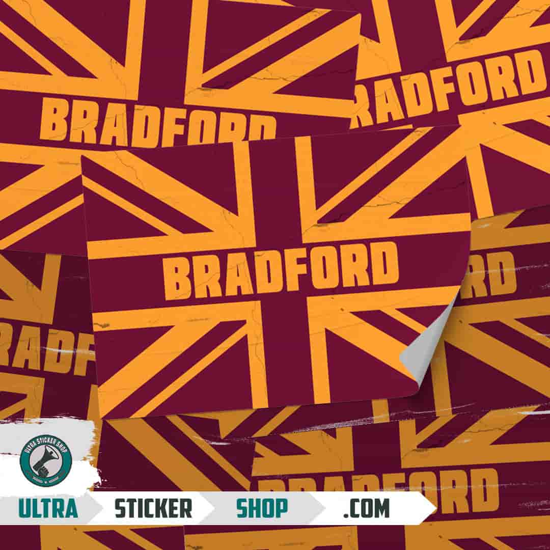 Bradford Union Jack Aufkleber