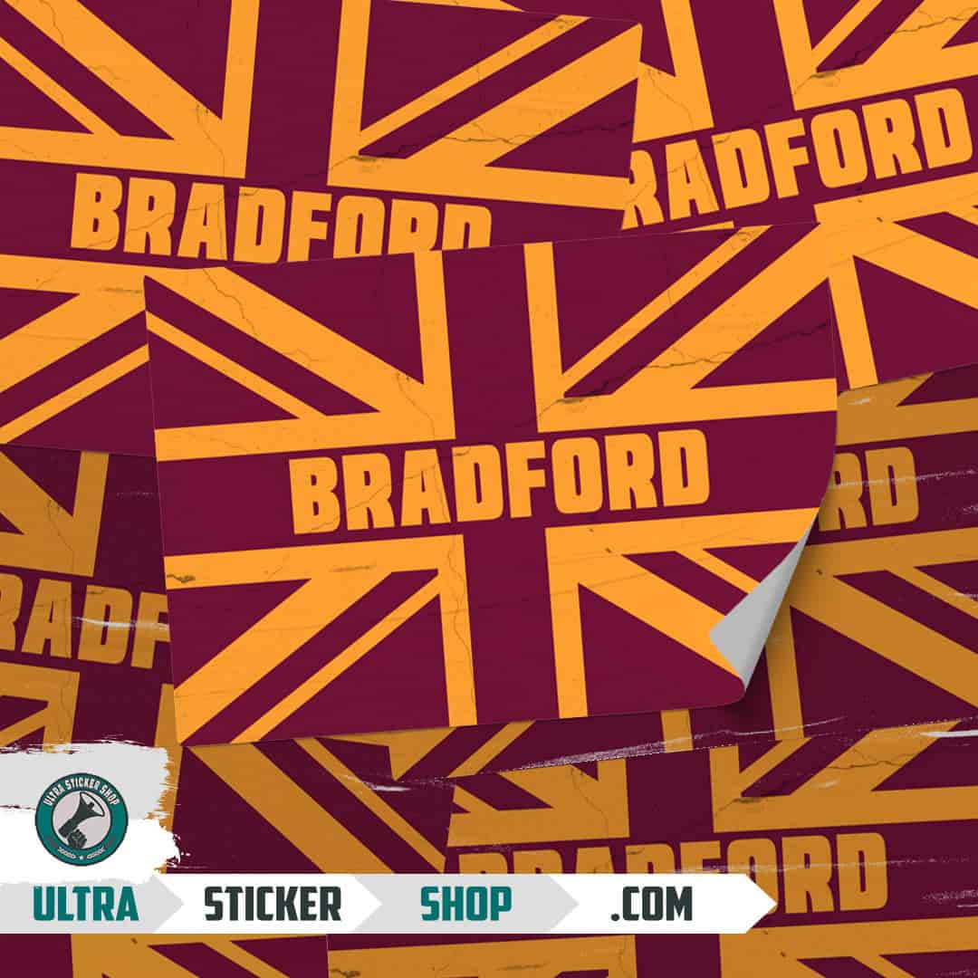 Bradford Union Jack Aufkleber
