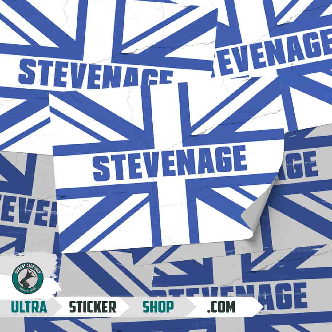 Stevenage Union Jack Nalepnice