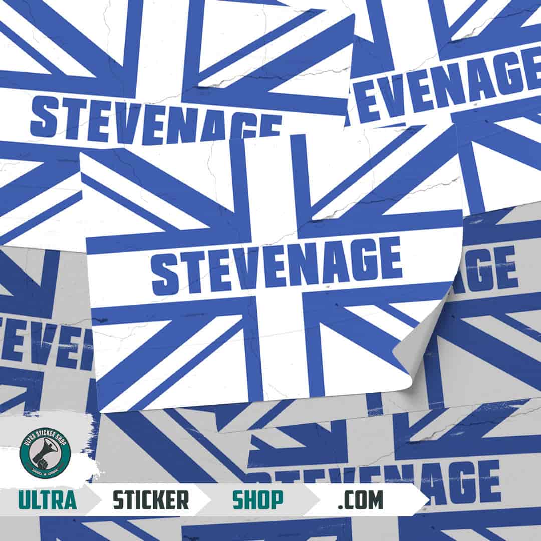 Stevenage Union Jack Nalepnice