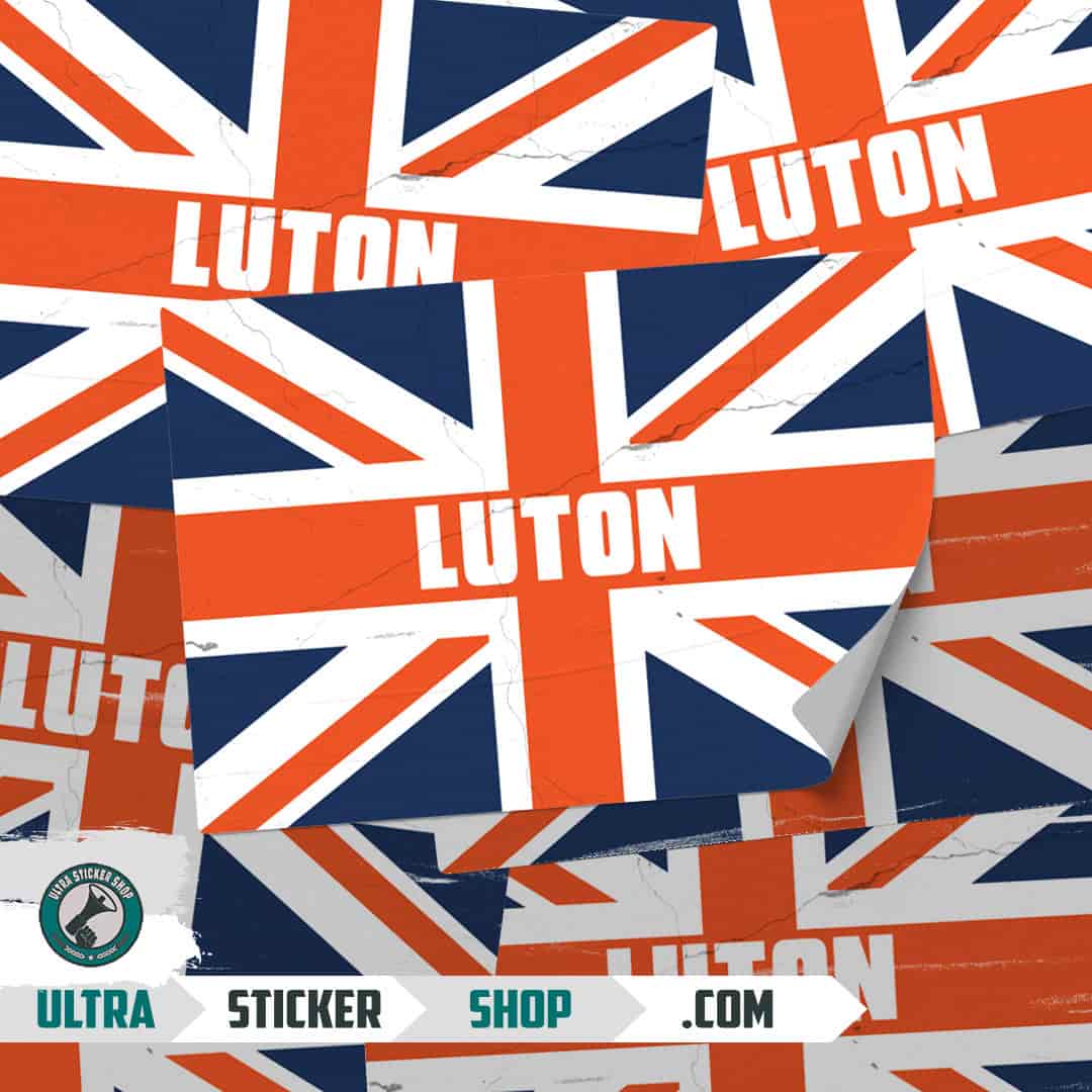 Luton Union Jack Klistermærker