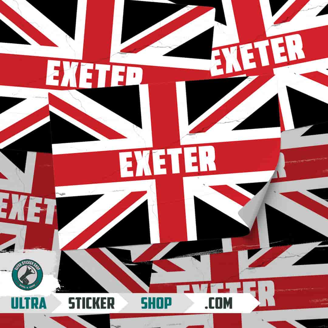 Exeter Union Jack Klistermærker