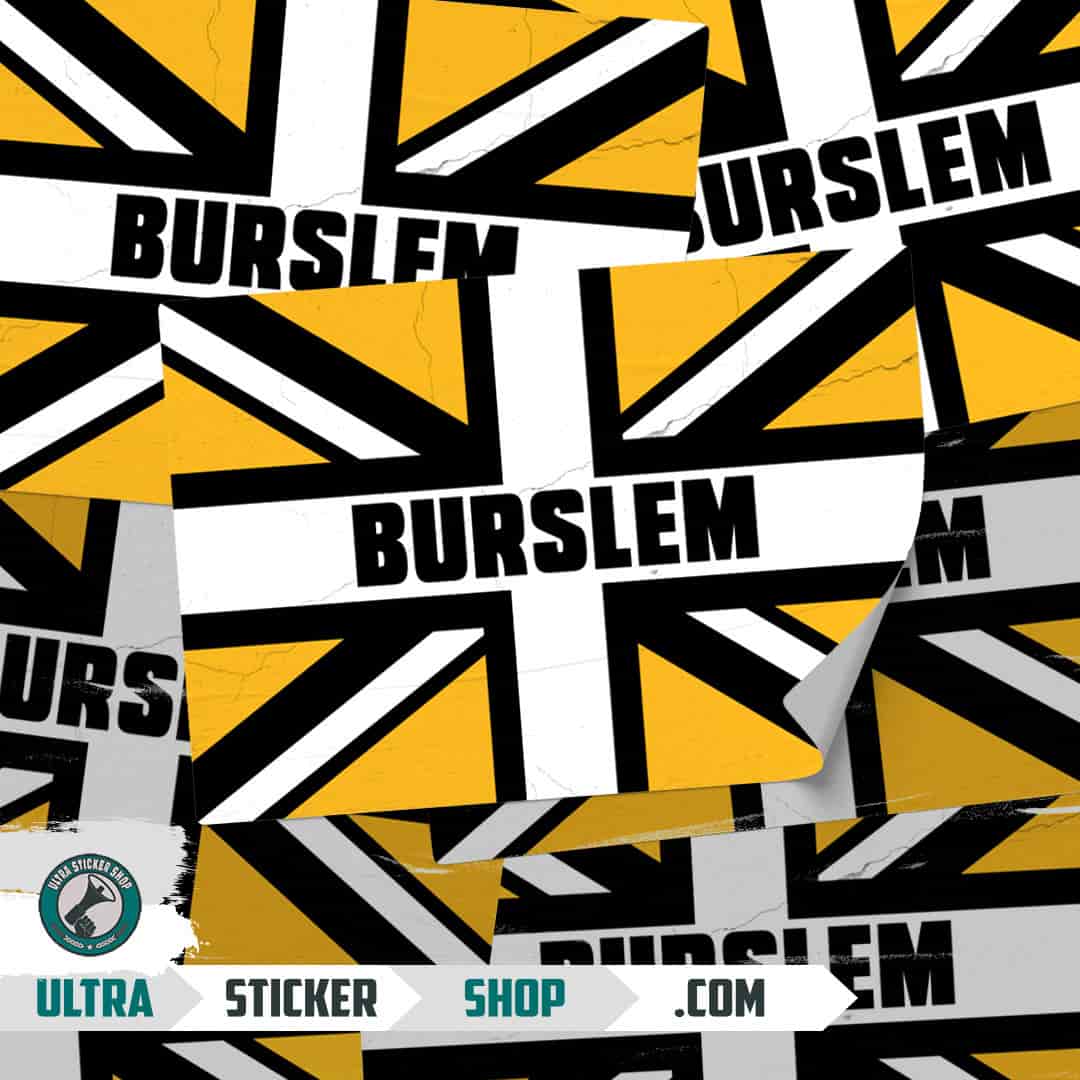 Burslem Union Jack Aufkleber