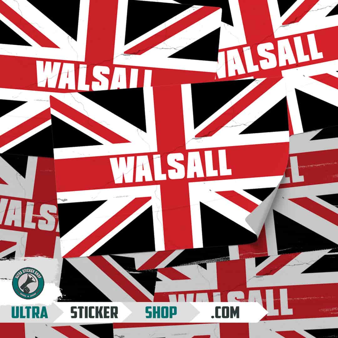 Walsall Union Jack Aufkleber