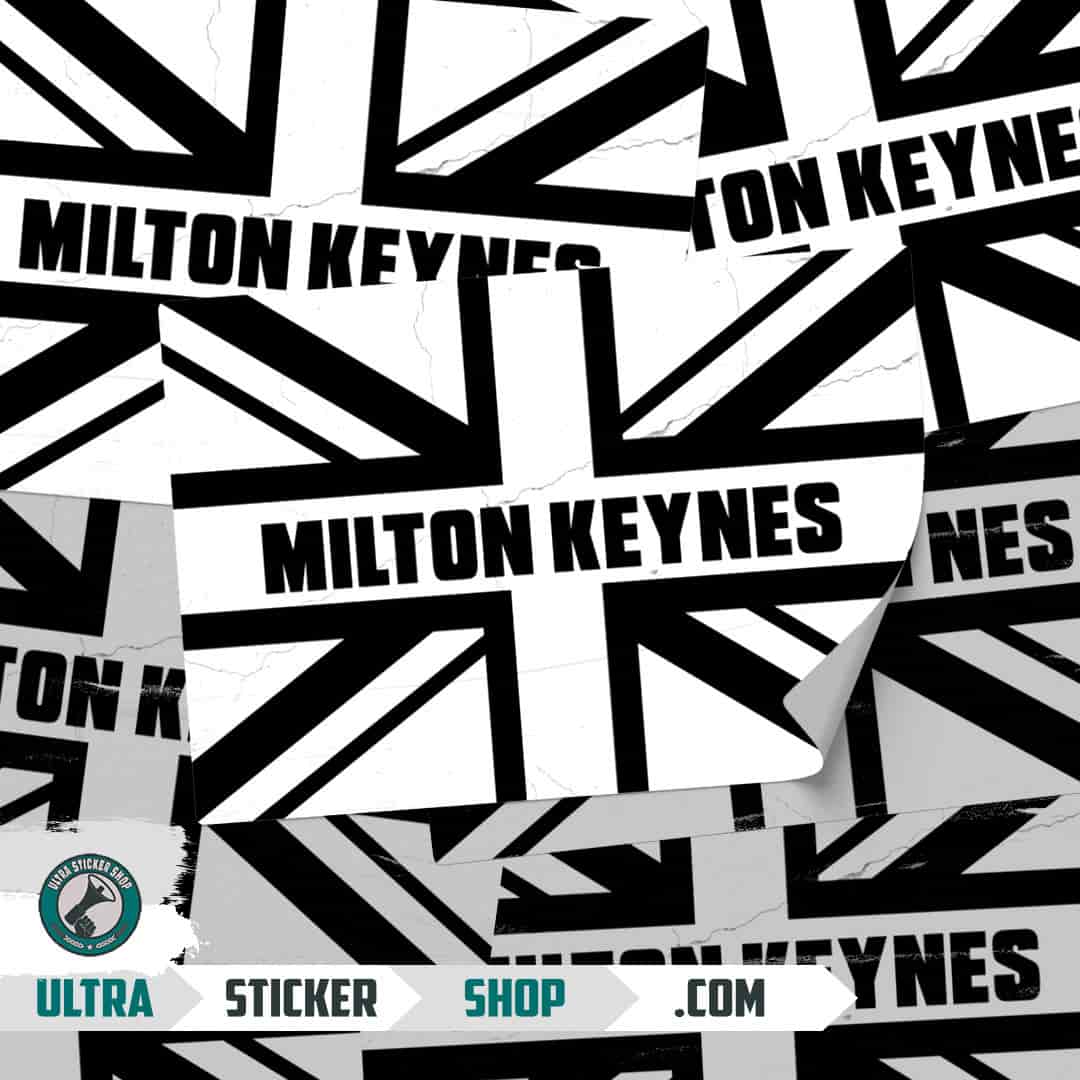 Milton Keynes Union Jack Nalepnice