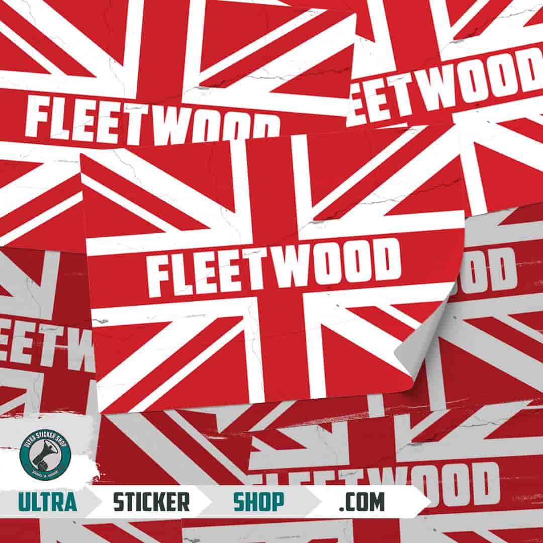 Fleetwood Union Jack Aufkleber