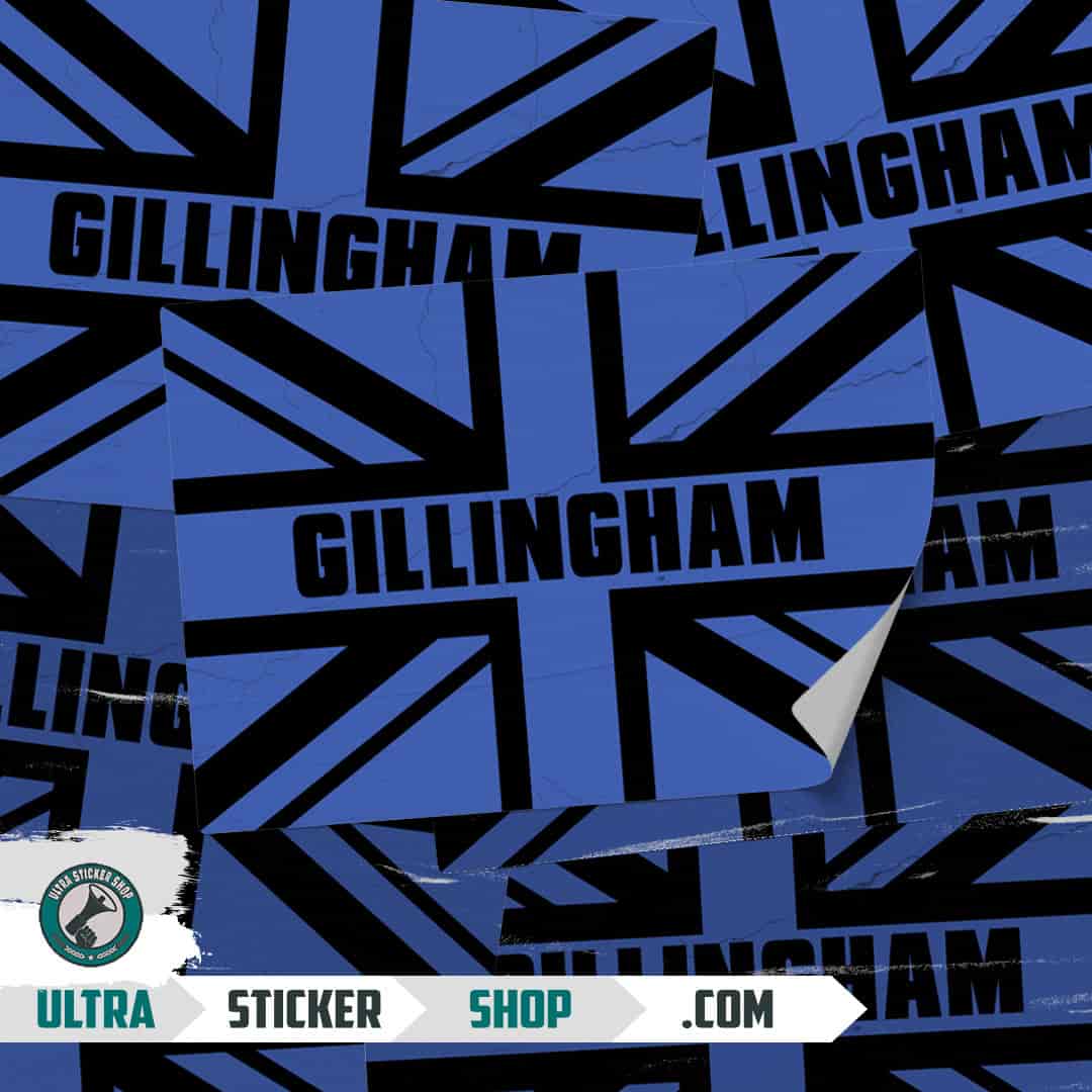 Gillingham Union Jack Nalepnice