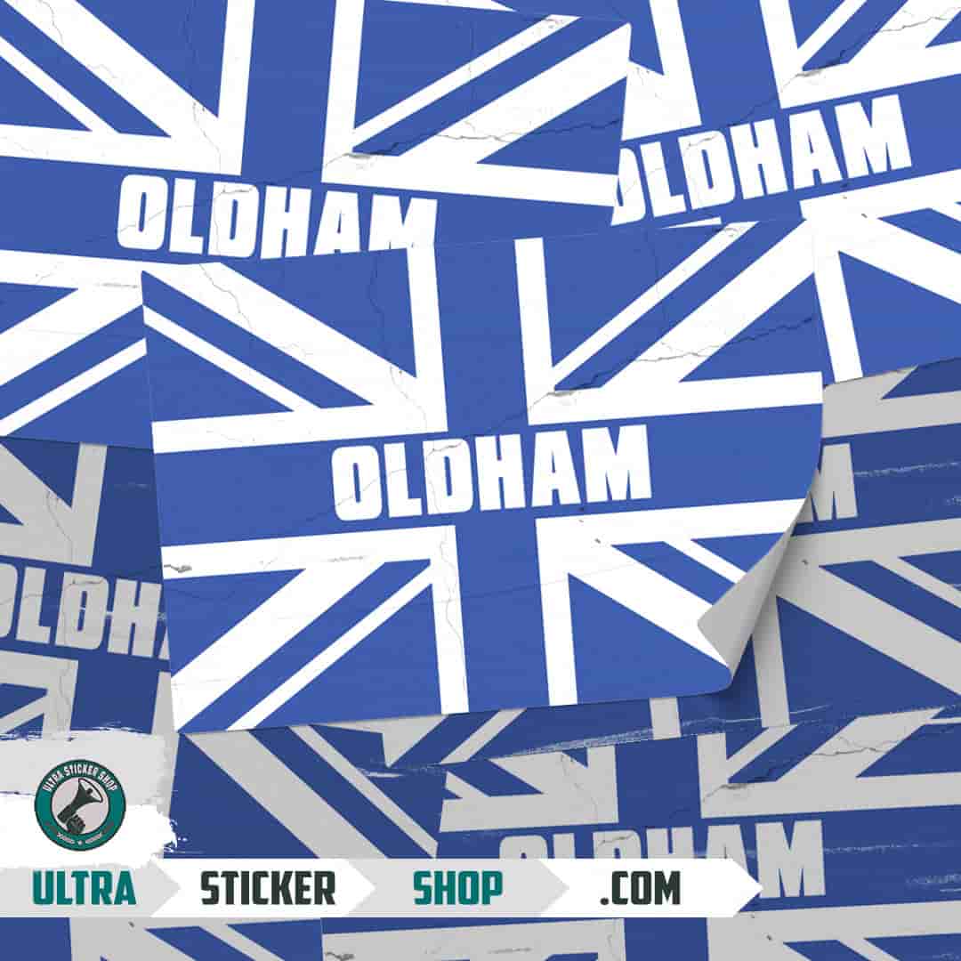 Oldham Union Jack Autocollants
