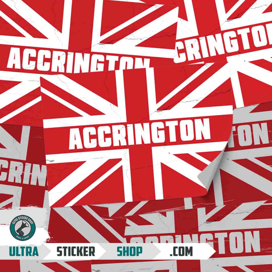 Accrington Union Jack Autocolante
