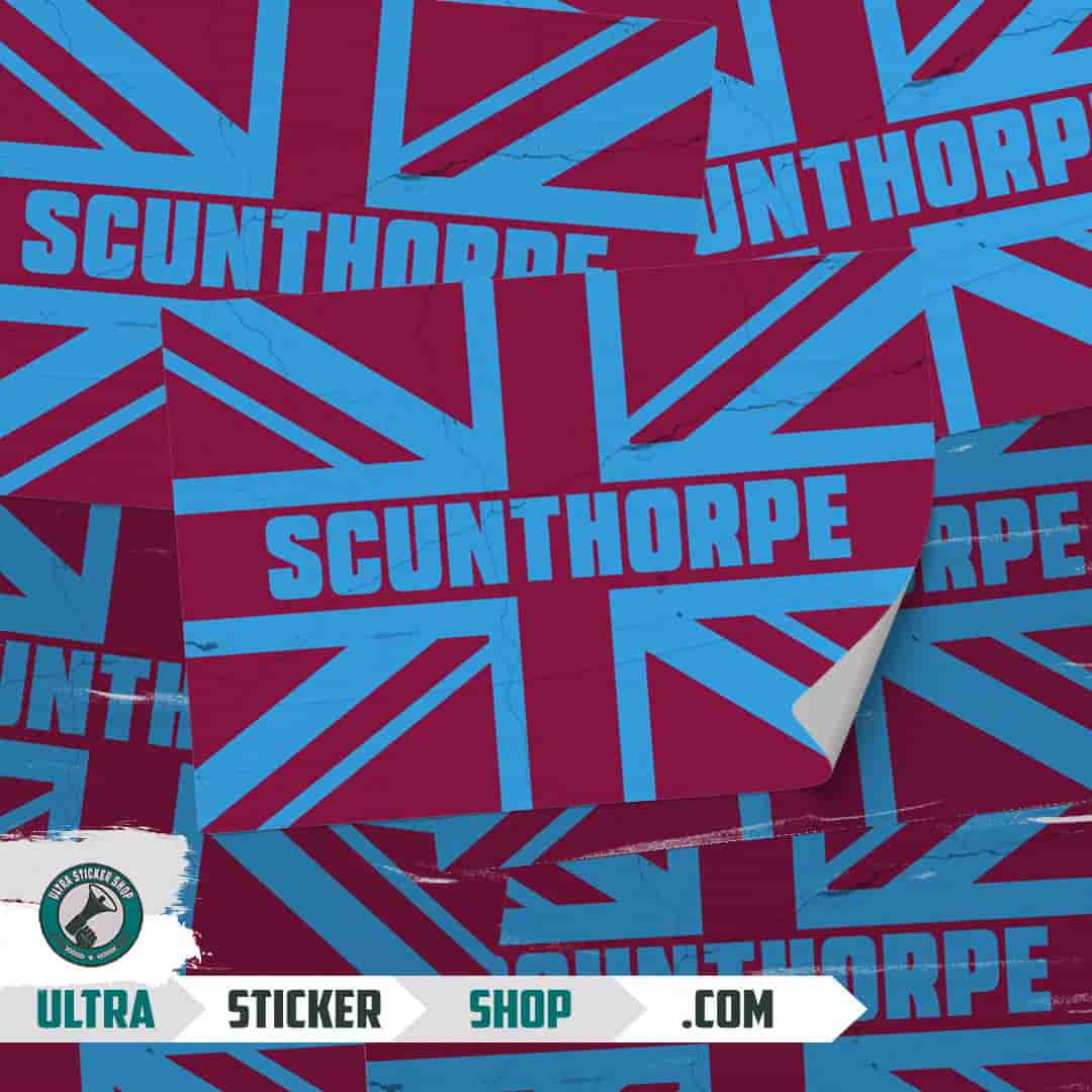 Scunthorpe Union Jack Nalepnice