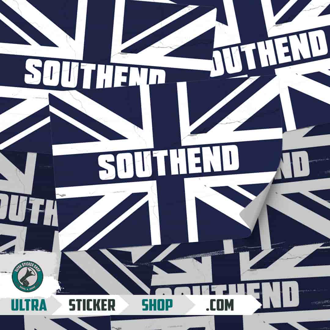 Southend Union Jack Aufkleber