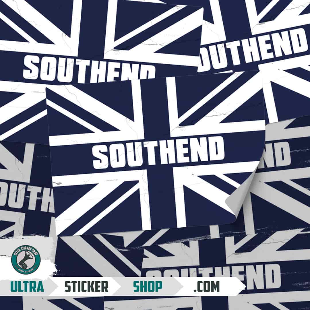 Southend Union Jack Aufkleber