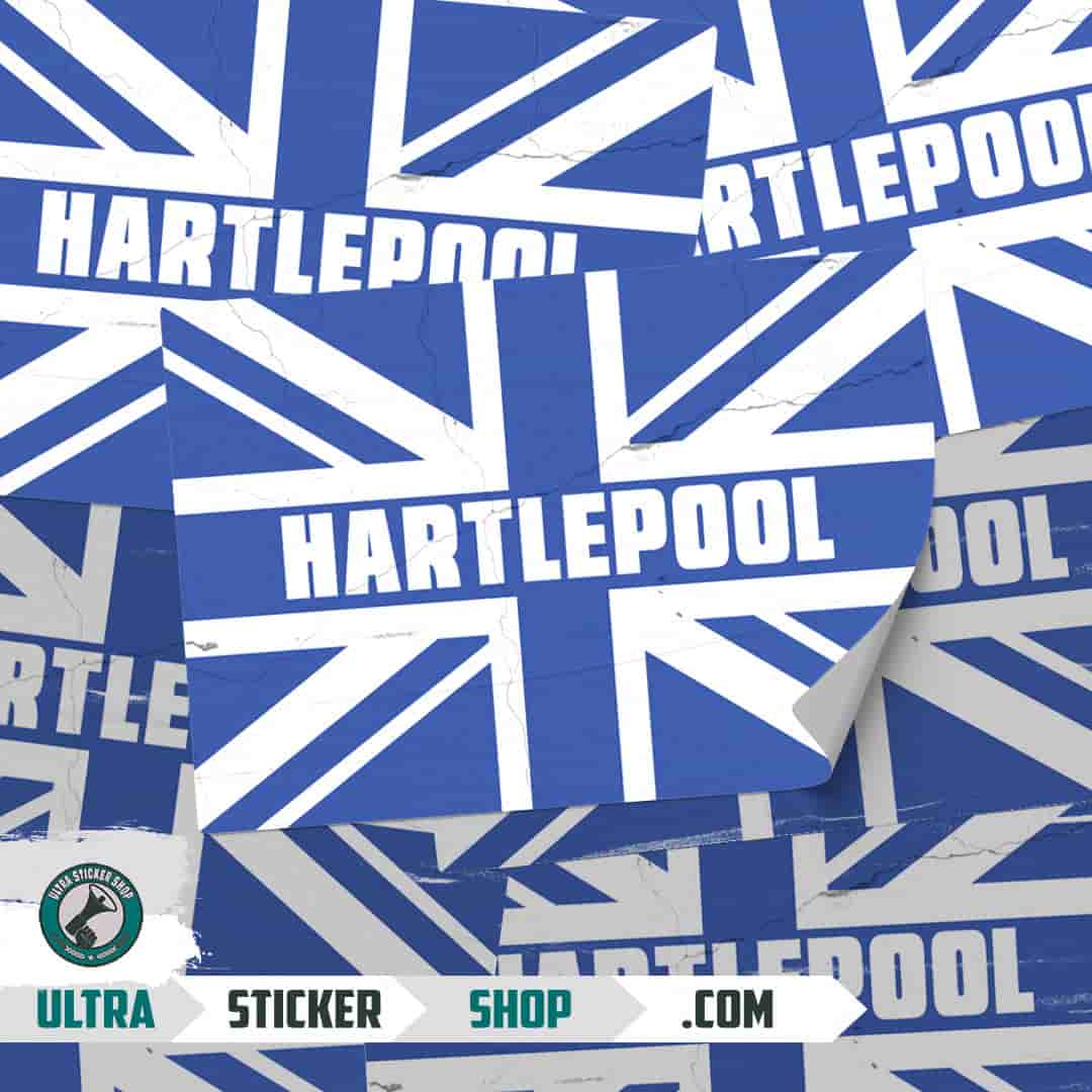 Hartlepool Union Jack Nalepnice