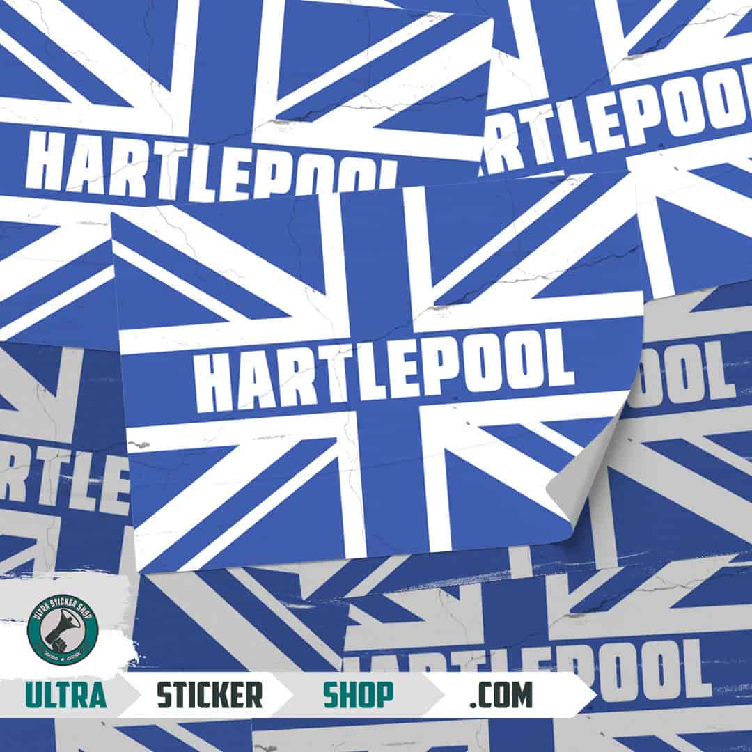 Hartlepool Union Jack Nalepnice