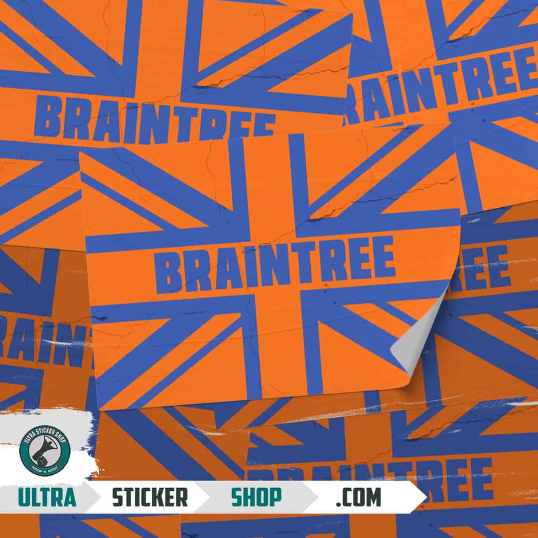 Braintree Union Jack Nalepnice
