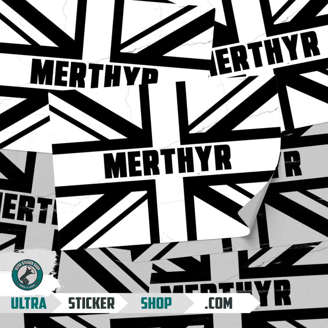 Merthyr Union Jack Nalepnice