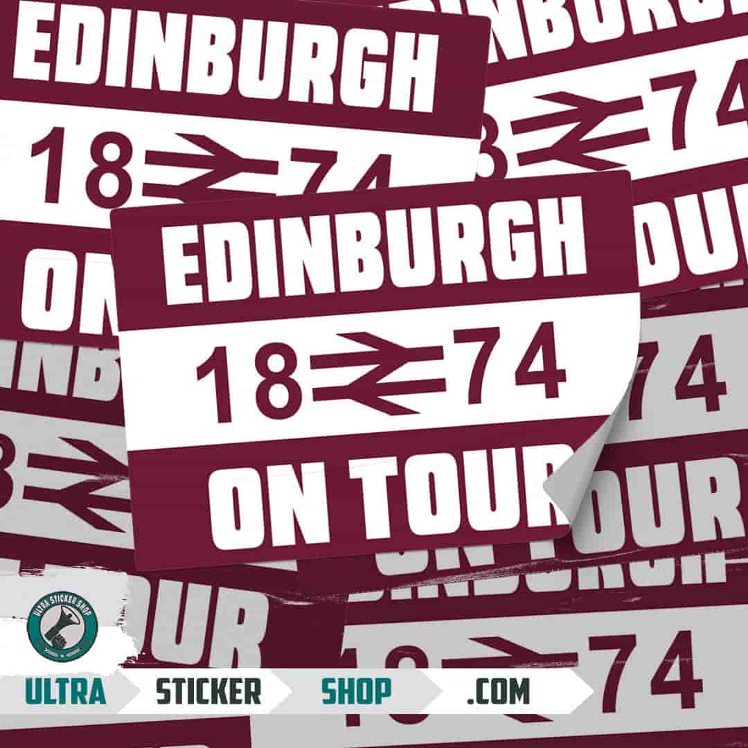 Edinburgh 1874 on tour Aufkleber
