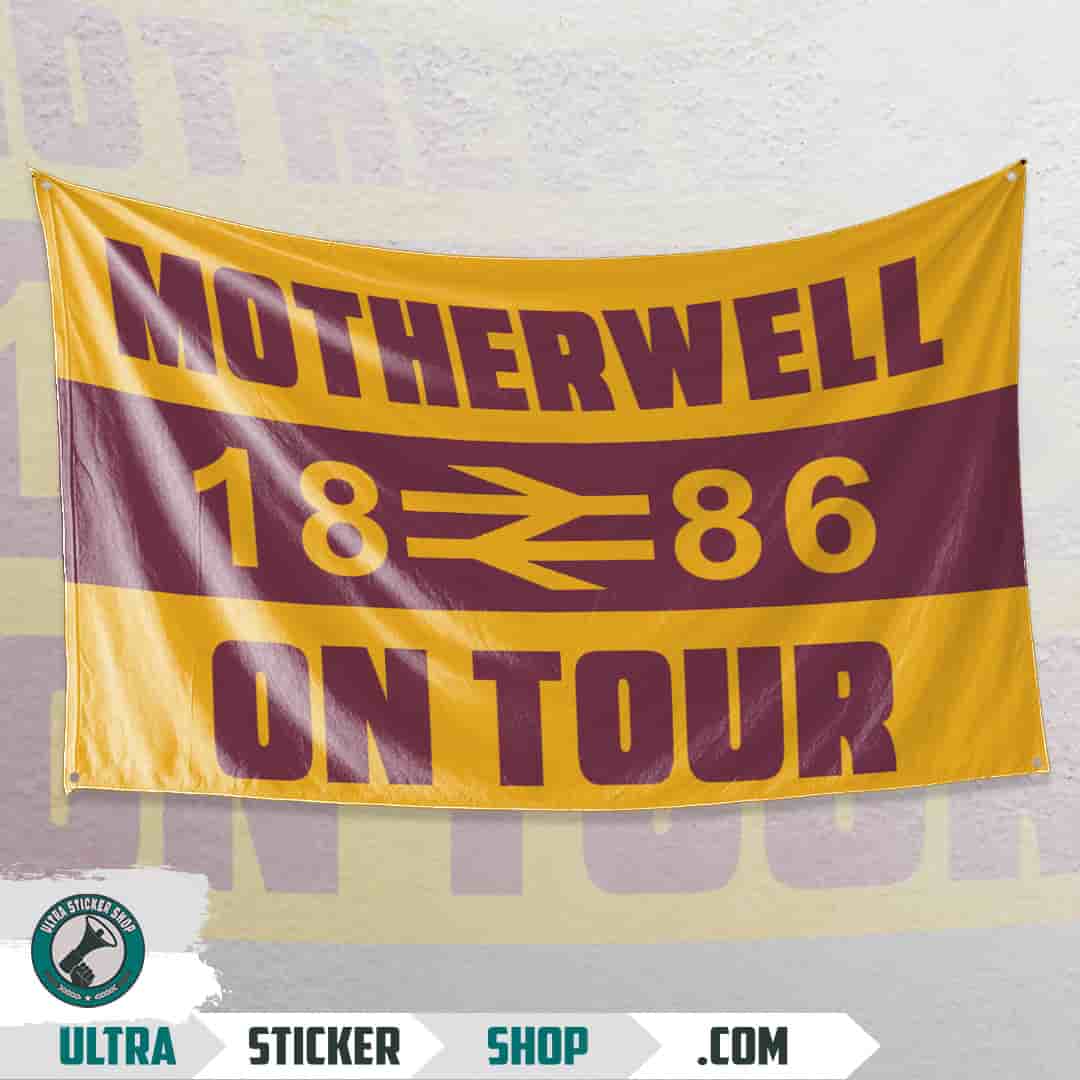 Motherwell 1886 on tour Flagge