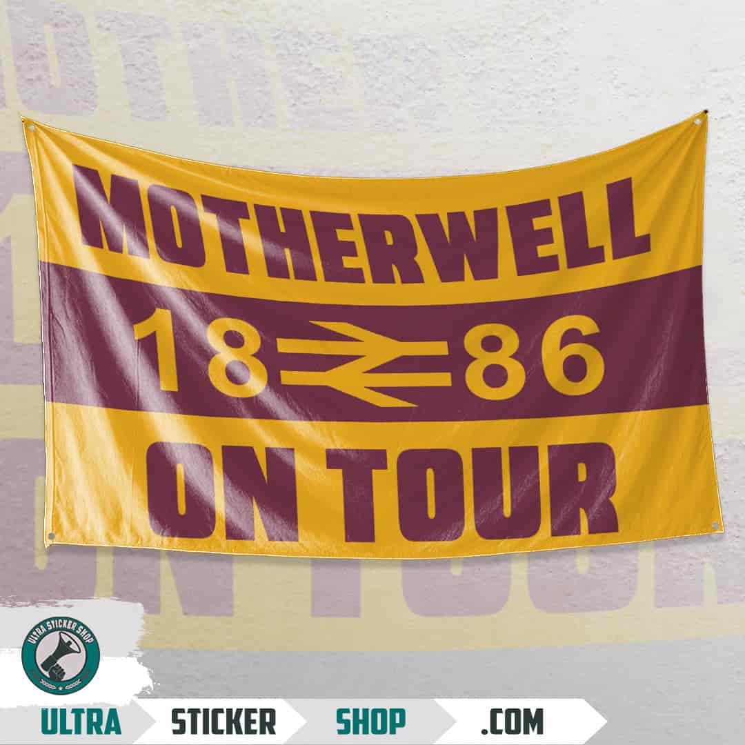 Motherwell 1886 on tour Flagge
