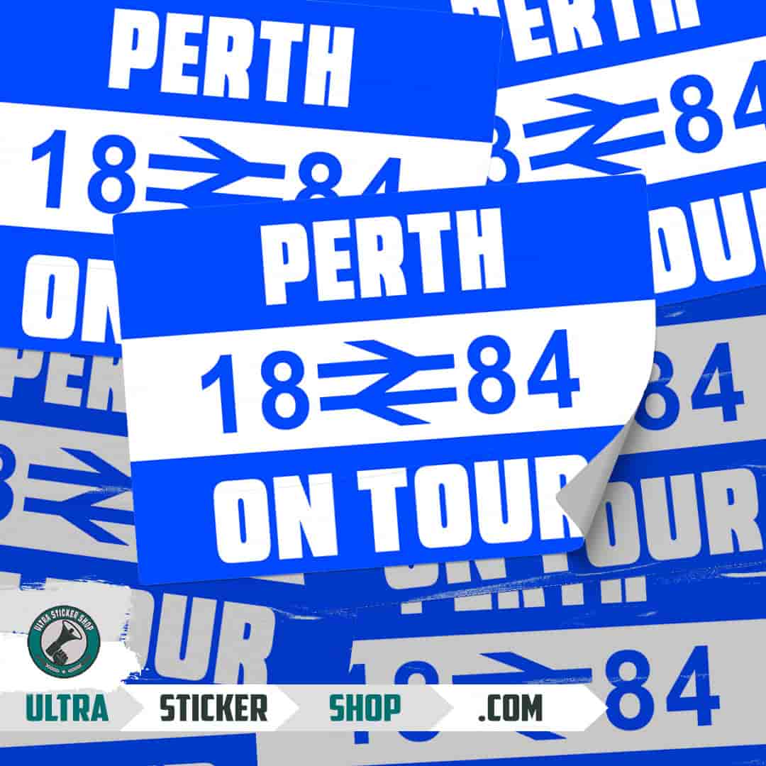 Perth 1884 on tour Nalepnice