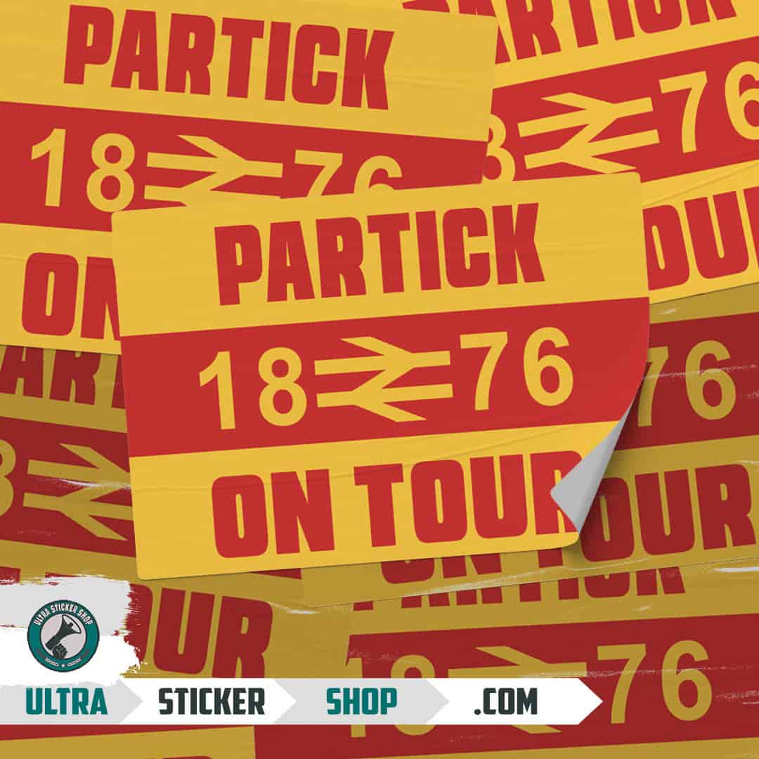 Partick 1876 on tour Nalepnice