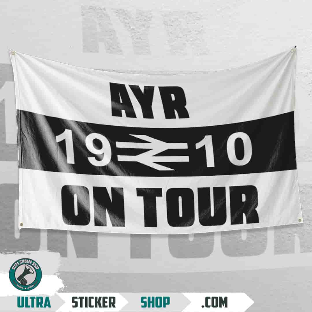 Ayr 1910 on tour Zastava