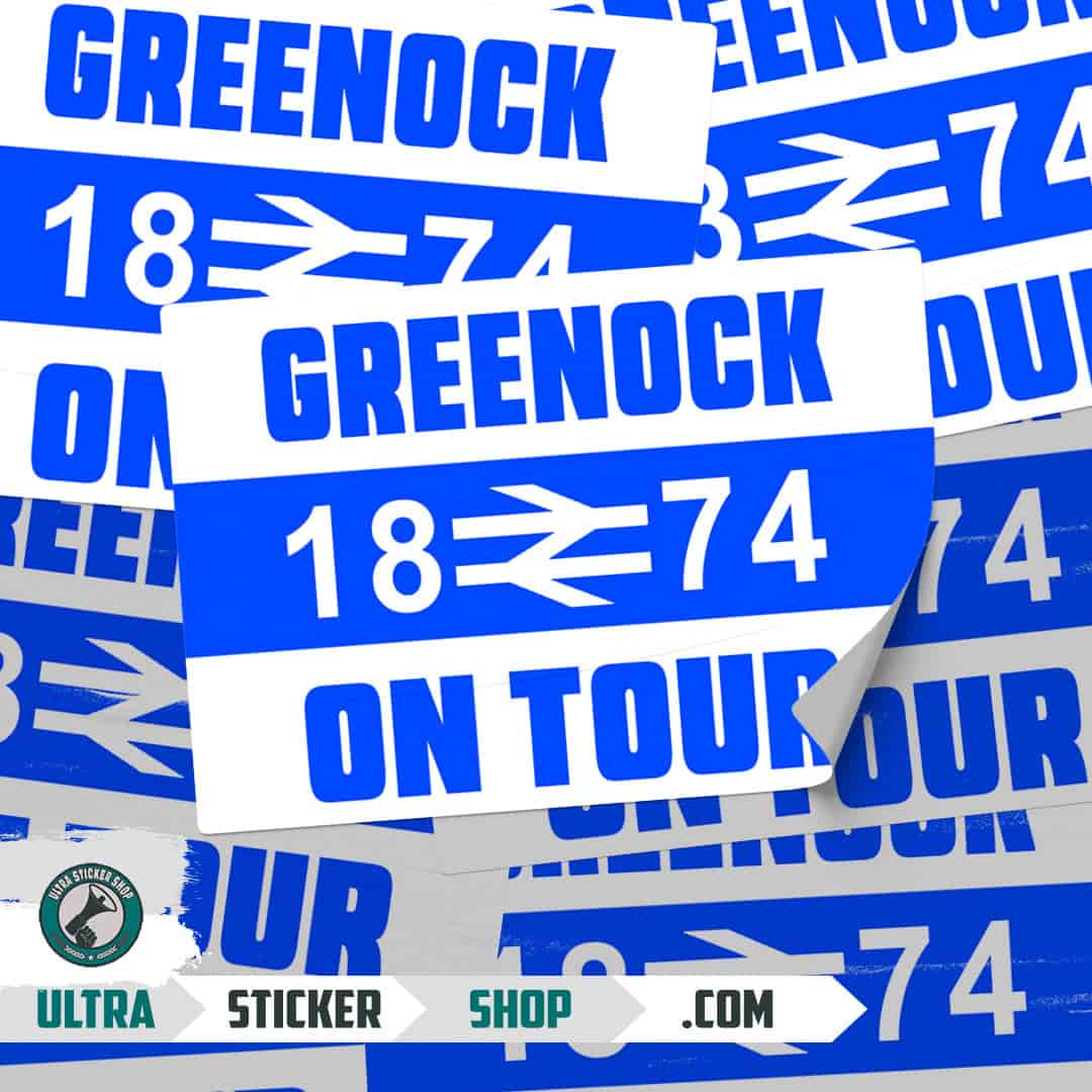 Greenock 1874 on tour Stickers