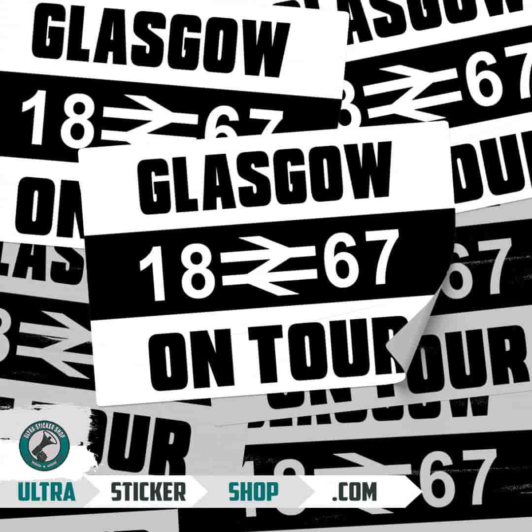 Glasgow 1867 on tour Nalepnice