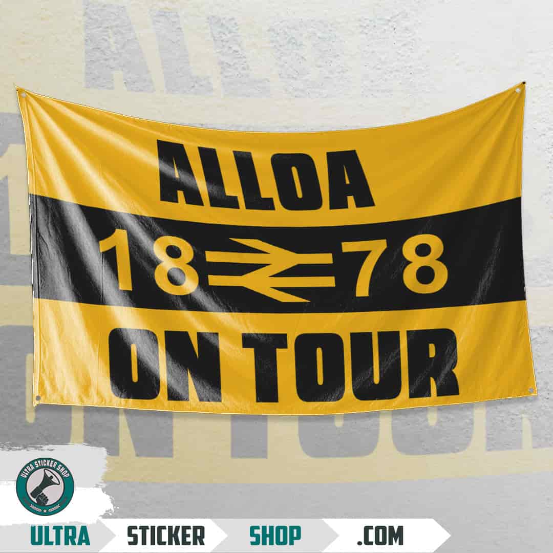 Alloa 1878 on tour Vlajka