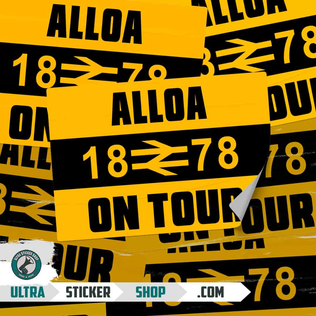 Alloa 1878 on tour Naljepnice