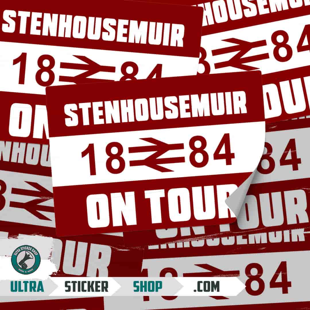 Stenhousemuir 1884 on tour Nalepnice
